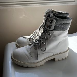 MIA white combat boots
